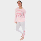 Womens Pink Barbie Pajamas Adults Official Merchandise