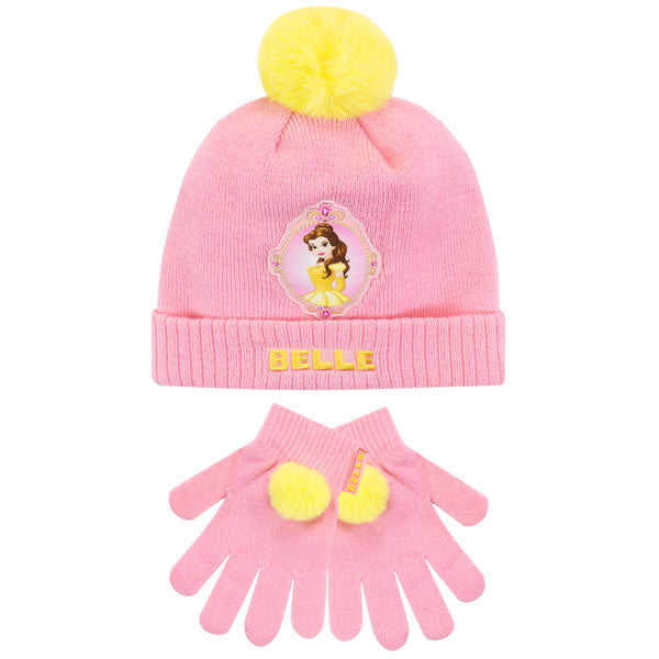 Belle Winter Hat and Gloves Set Kids Official Character Merchandise