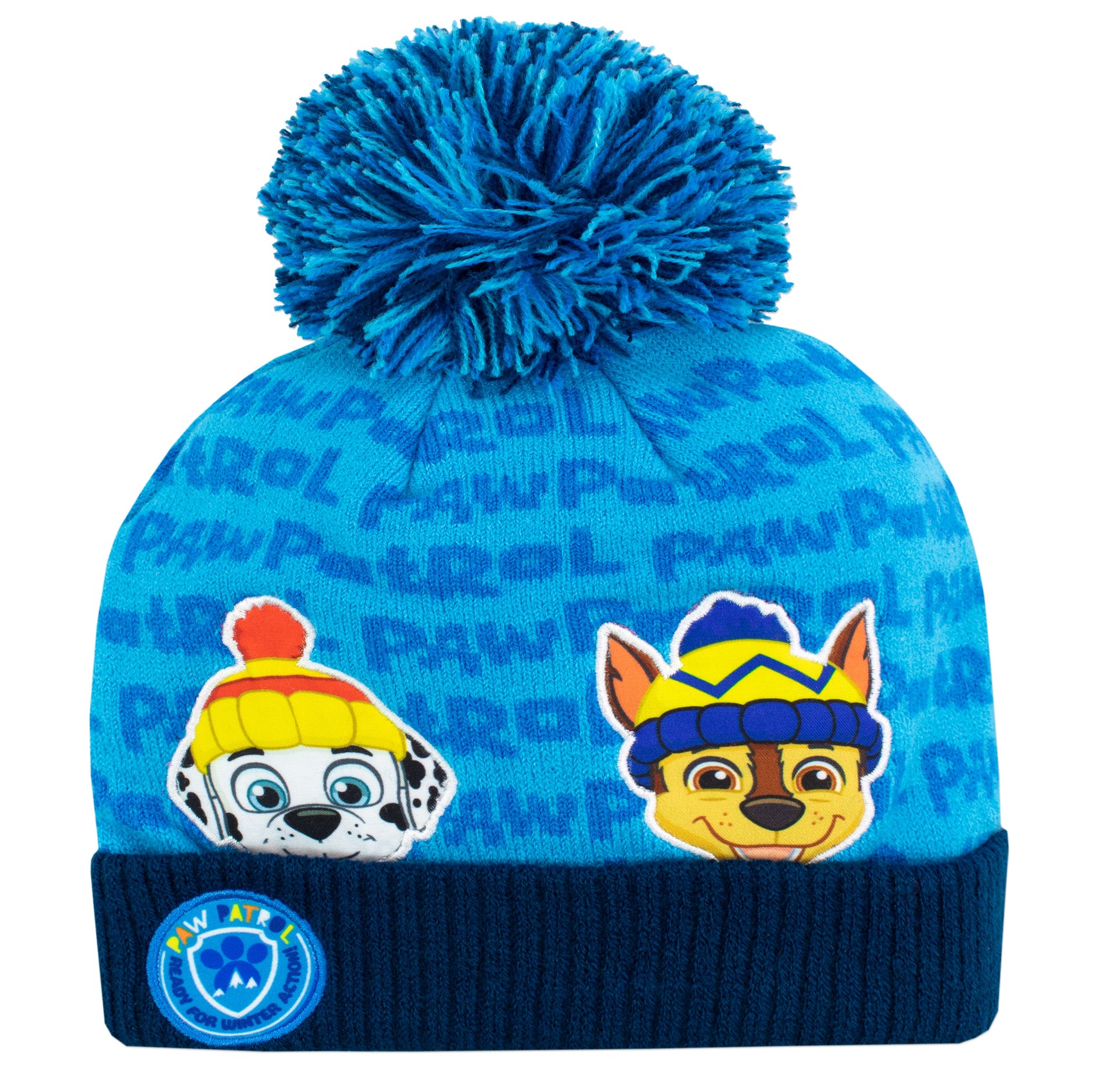 Paw Patrol Winter Hat and Gloves Set Kids Official Character Merchandise